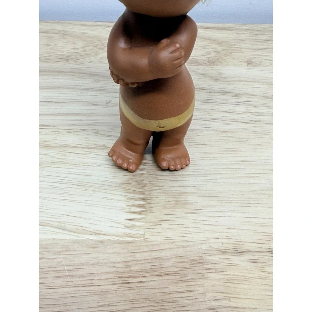 Vintage Moody Cuties Figurine Blonde Hair Tongue Out Funny‎ Troll Hong Kong #AA